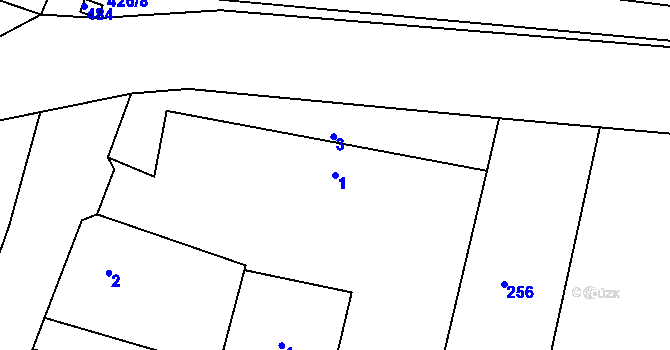 Parcela st. 1 v KÚ Kosice, Katastrální mapa