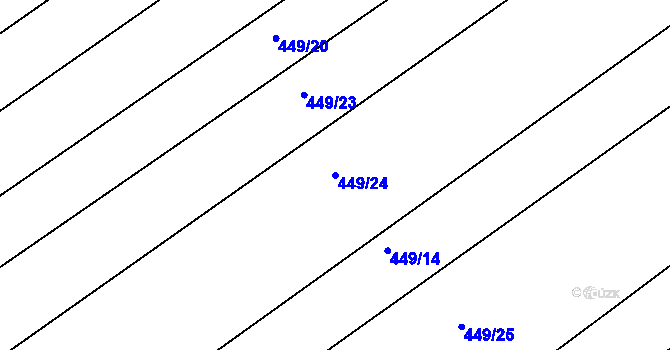 Parcela st. 449/24 v KÚ Kosice, Katastrální mapa