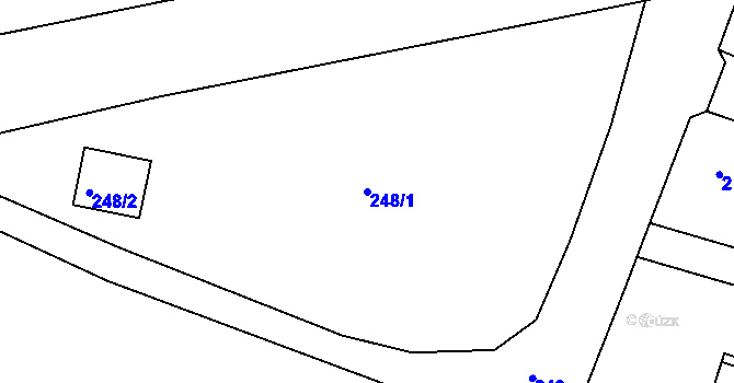 Parcela st. 248/1 v KÚ Kosice, Katastrální mapa