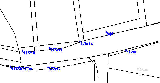 Parcela st. 175/12 v KÚ Kosičky, Katastrální mapa