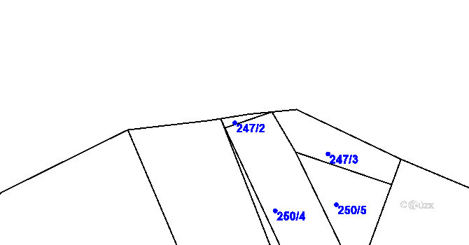 Parcela st. 247/2 v KÚ Kostelec u Jihlavy, Katastrální mapa