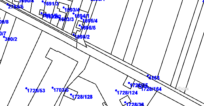 Parcela st. 2784/2 v KÚ Kostelec na Hané, Katastrální mapa