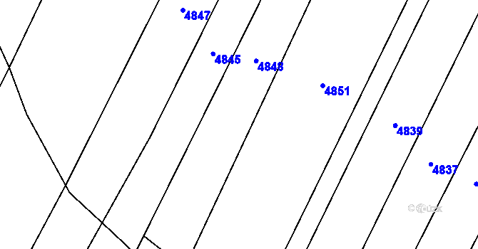 Parcela st. 2696/1 v KÚ Kostelec na Hané, Katastrální mapa