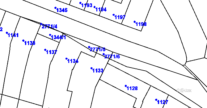 Parcela st. 2771/6 v KÚ Kostelec na Hané, Katastrální mapa