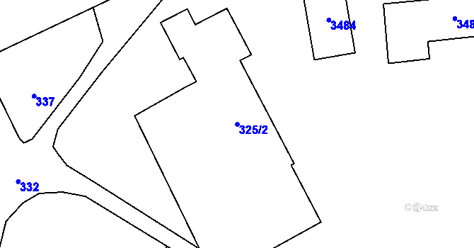 Parcela st. 325/2 v KÚ Kostelec nad Černými lesy, Katastrální mapa