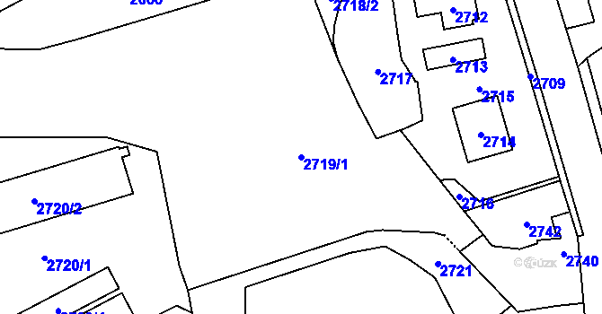 Parcela st. 2719/1 v KÚ Kostelec nad Černými lesy, Katastrální mapa