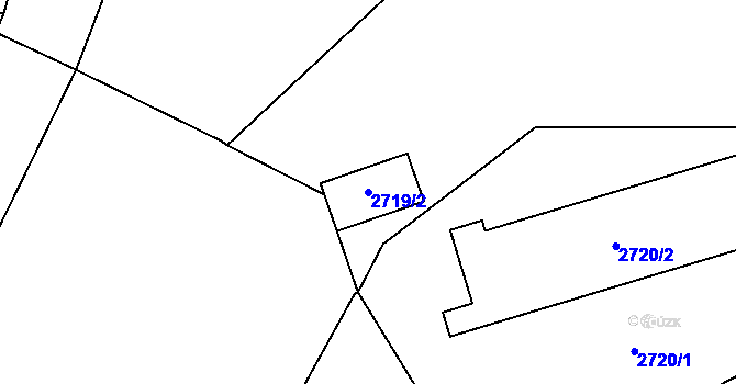 Parcela st. 2719/2 v KÚ Kostelec nad Černými lesy, Katastrální mapa
