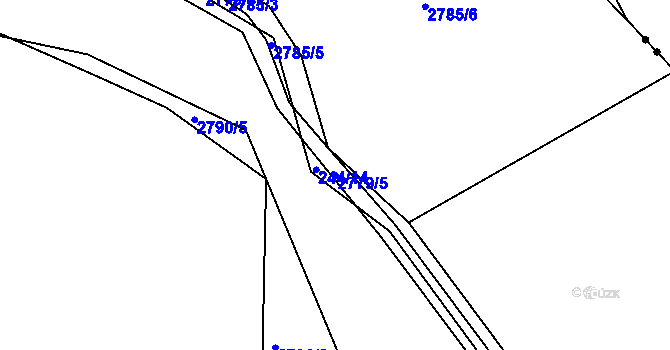 Parcela st. 2779/5 v KÚ Kostelec nad Černými lesy, Katastrální mapa