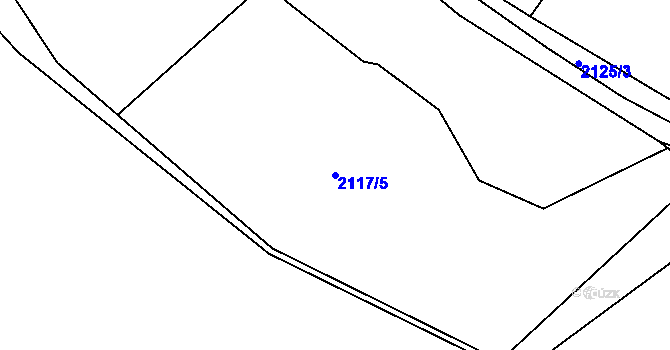 Parcela st. 2117/5 v KÚ Kostelec nad Černými lesy, Katastrální mapa