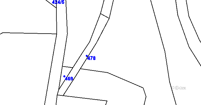 Parcela st. 471 v KÚ Čirá, Katastrální mapa