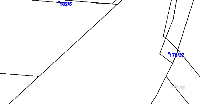Parcela st. 178/34 v KÚ Doubrava u Kostomlat nad Labem, Katastrální mapa