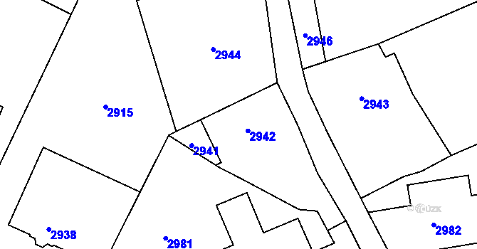 Parcela st. 36 v KÚ Košatka nad Odrou, Katastrální mapa