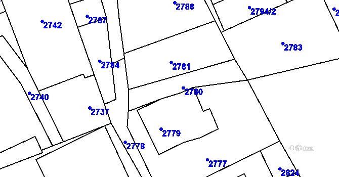 Parcela st. 24 v KÚ Košatka nad Odrou, Katastrální mapa