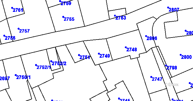 Parcela st. 26 v KÚ Košatka nad Odrou, Katastrální mapa