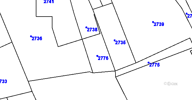 Parcela st. 33/3 v KÚ Košatka nad Odrou, Katastrální mapa