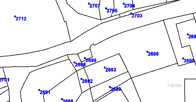Parcela st. 34 v KÚ Košatka nad Odrou, Katastrální mapa