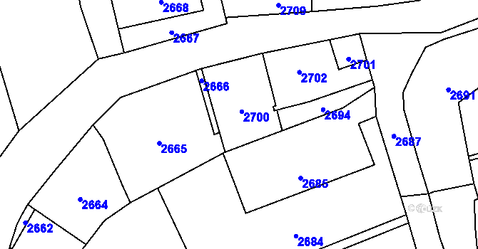 Parcela st. 41/2 v KÚ Košatka nad Odrou, Katastrální mapa