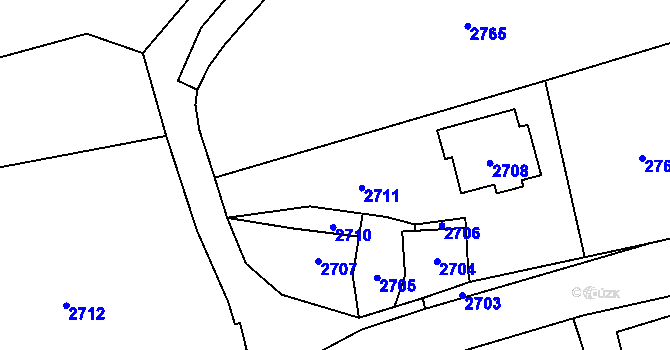 Parcela st. 76/4 v KÚ Košatka nad Odrou, Katastrální mapa