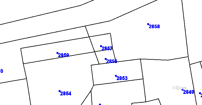 Parcela st. 86/2 v KÚ Košatka nad Odrou, Katastrální mapa