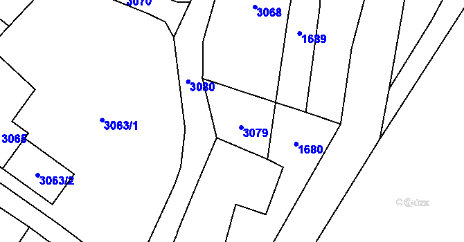 Parcela st. 178/2 v KÚ Košatka nad Odrou, Katastrální mapa