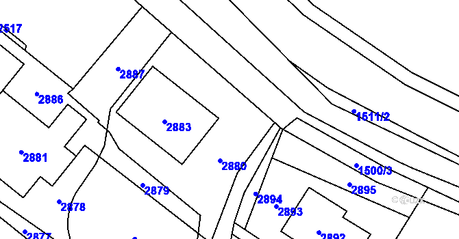 Parcela st. 666/4 v KÚ Košatka nad Odrou, Katastrální mapa