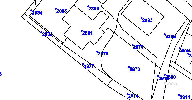 Parcela st. 666/11 v KÚ Košatka nad Odrou, Katastrální mapa