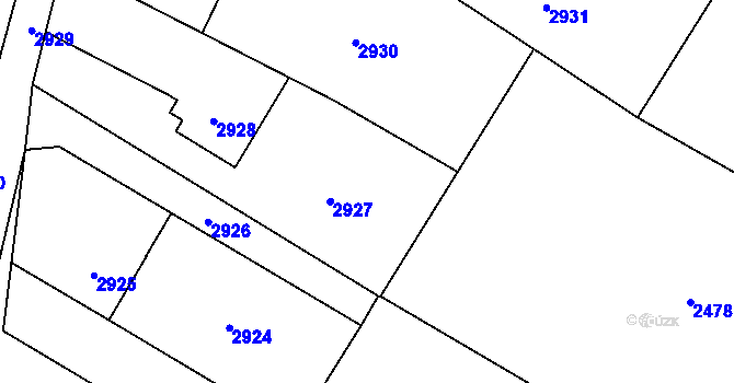 Parcela st. 689/5 v KÚ Košatka nad Odrou, Katastrální mapa