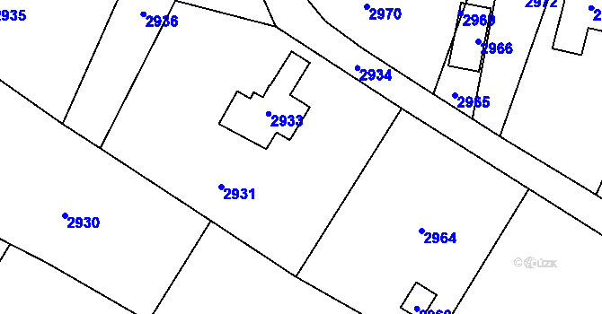 Parcela st. 689/7 v KÚ Košatka nad Odrou, Katastrální mapa