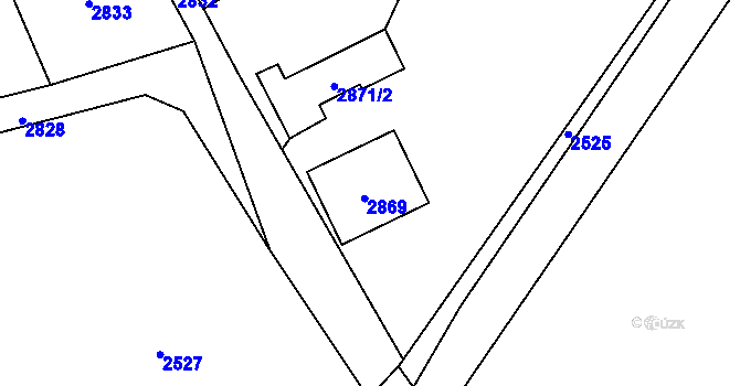 Parcela st. 206 v KÚ Košatka nad Odrou, Katastrální mapa