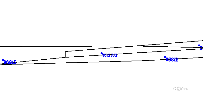 Parcela st. 2337/3 v KÚ Košetice, Katastrální mapa