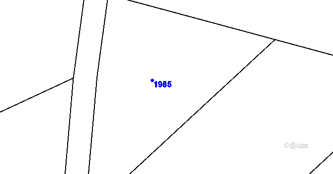 Parcela st. 677/13 v KÚ Doubravany, Katastrální mapa