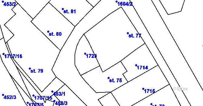 Parcela st. 78 v KÚ Košík, Katastrální mapa