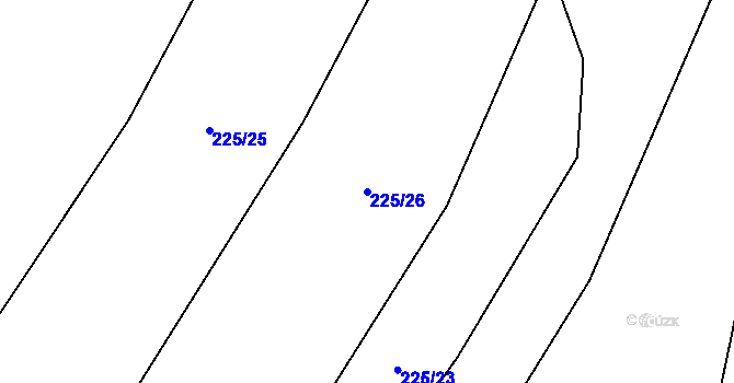 Parcela st. 225/26 v KÚ Košíky, Katastrální mapa