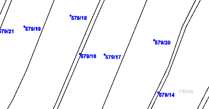 Parcela st. 579/17 v KÚ Košíky, Katastrální mapa