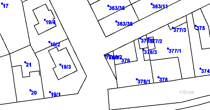 Parcela st. 788/3 v KÚ Koterov, Katastrální mapa