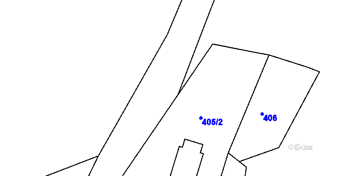 Parcela st. 666/2 v KÚ Březí u Kovářova, Katastrální mapa