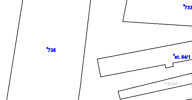 Parcela st. 730/3 v KÚ Kozlov nad Otavou, Katastrální mapa