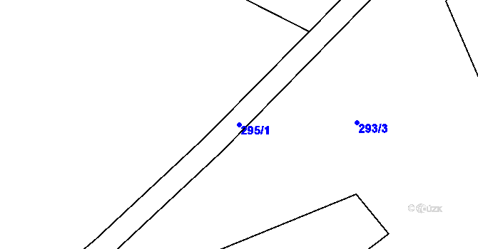 Parcela st. 295/1 v KÚ Kozlov nad Otavou, Katastrální mapa