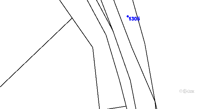 Parcela st. 300/1 v KÚ Kozly u Loun, Katastrální mapa