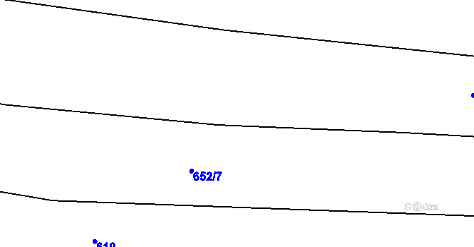 Parcela st. 652/8 v KÚ Kozmice u Benešova, Katastrální mapa