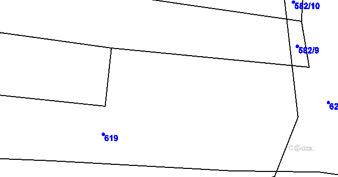 Parcela st. 652/10 v KÚ Kozmice u Benešova, Katastrální mapa