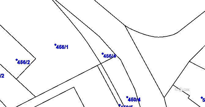 Parcela st. 456/4 v KÚ Kozmice, Katastrální mapa
