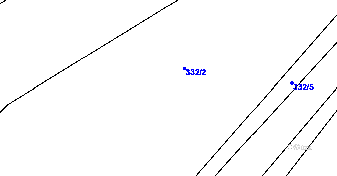 Parcela st. 332/6 v KÚ Kozojedy, Katastrální mapa