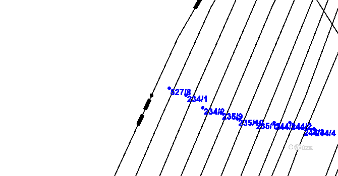 Parcela st. 527/8 v KÚ Kozojedy, Katastrální mapa