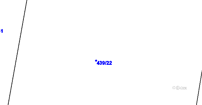 Parcela st. 439/33 v KÚ Kozojedy, Katastrální mapa