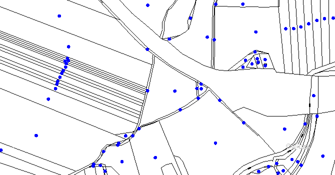 Parcela st. 407 v KÚ Bdeněves, Katastrální mapa