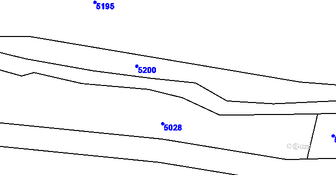 Parcela st. 476/4 v KÚ Kožlany, Katastrální mapa
