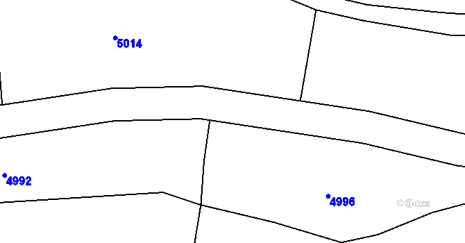 Parcela st. 476/60 v KÚ Kožlany, Katastrální mapa