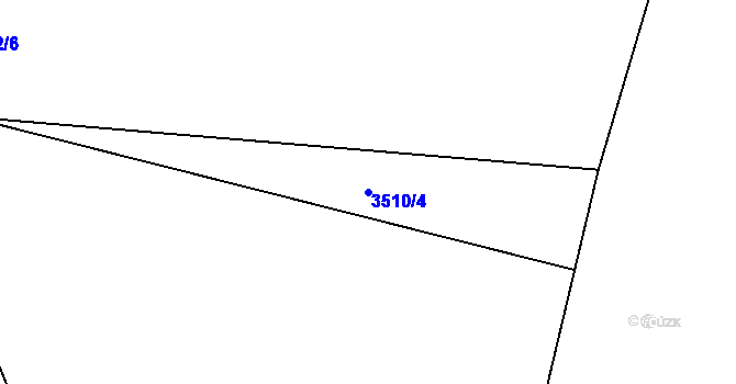 Parcela st. 3510/4 v KÚ Kožlany, Katastrální mapa