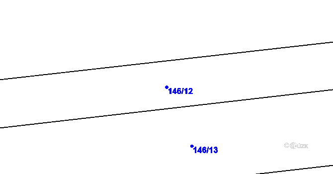 Parcela st. 146/12 v KÚ Tážaly, Katastrální mapa